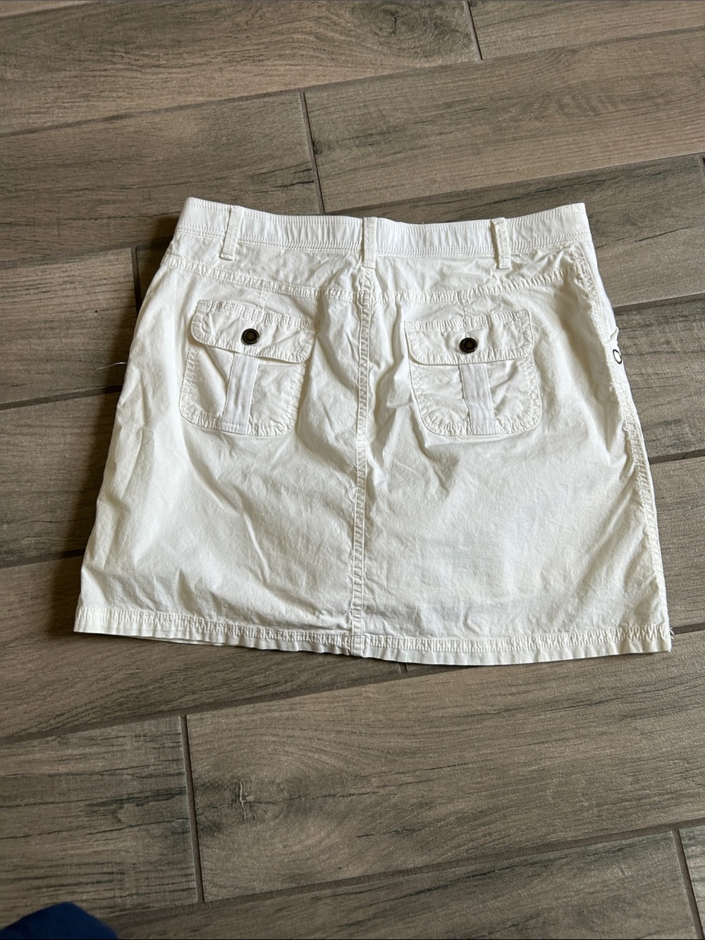 croft & barrow White Cotton Skort with Front Pockets - Picture 7 of 8